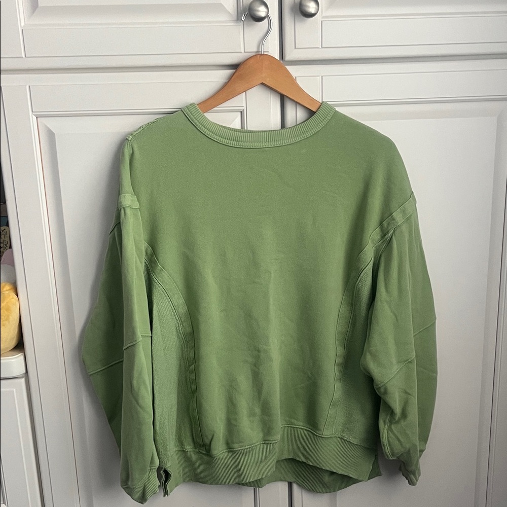 aerie Sage Green Crewneck Sweatshirt